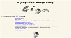 Desktop Screenshot of gigasociety.com